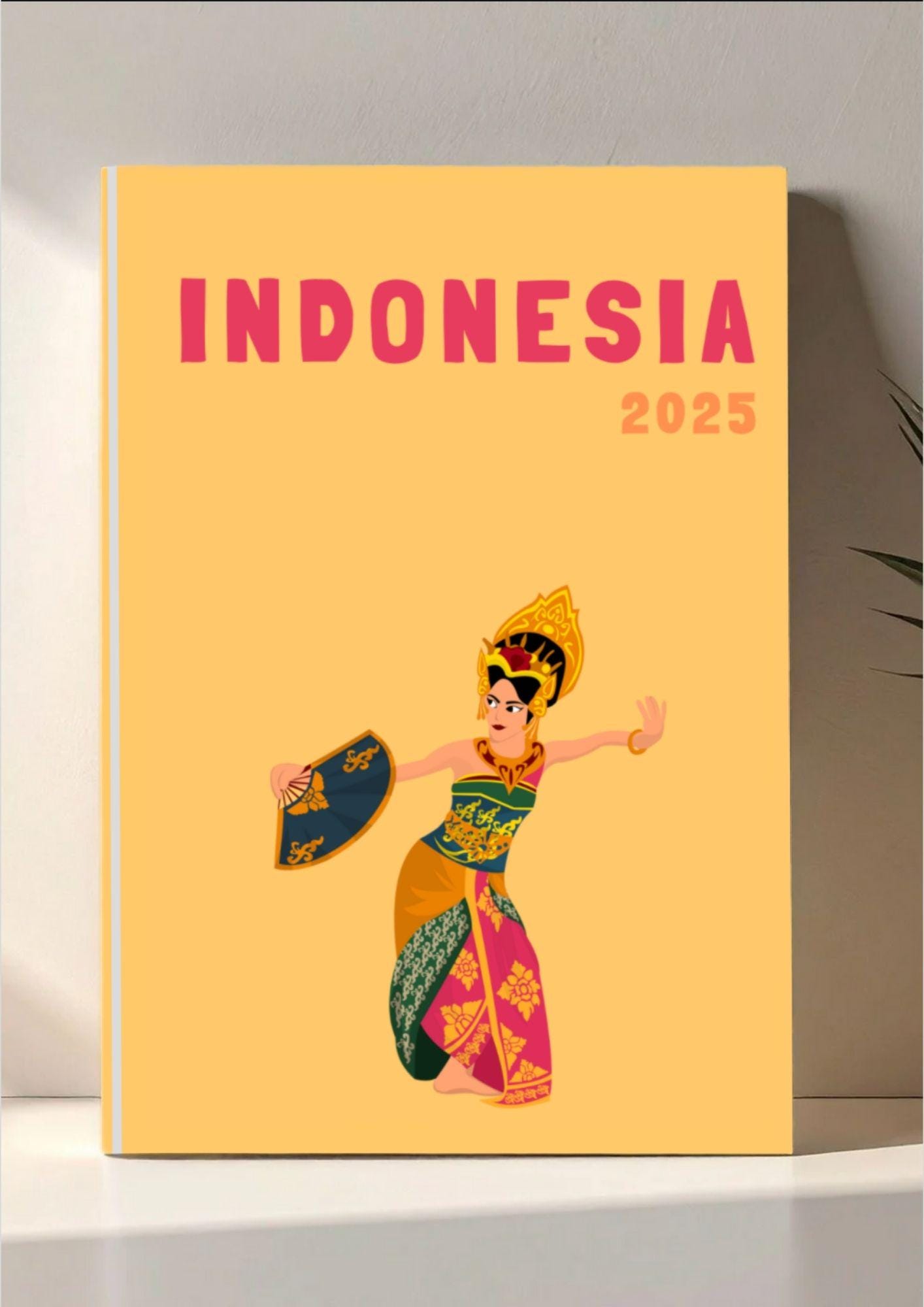 INDONESIA Photo Album Template – Assouline Style to Download and Customize (book cover, infographic, Indonesia map, and photo interior)
