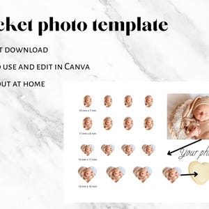 Locket photo template | digital download | locket | photo | locket photo necklace | locket picture | personalize | heart locket |oval locket