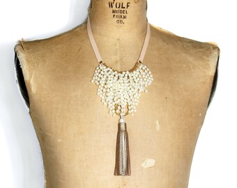 Pearl Cluster Necklace