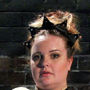 Deity Crown Headband -- Leather Crown Headpiece
