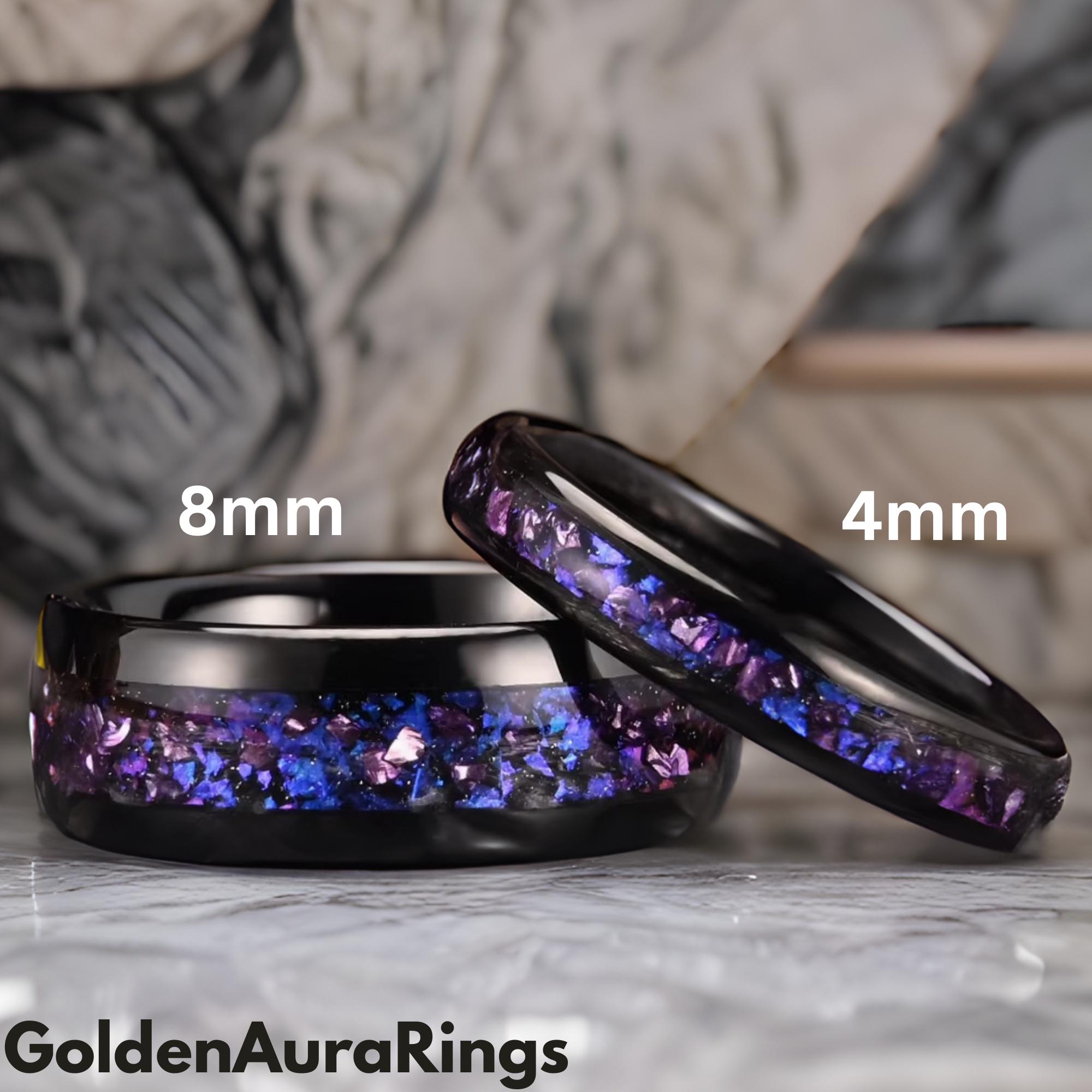 Black Purple Ring - Etsy Canada