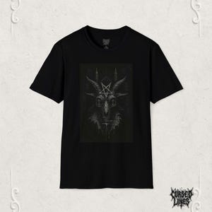 Gothic Baphomet T-Shirt: Occult Satanic Graphic Tee