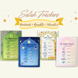 My Salah Tracker – Islamic Prayer Chart | Salah Reminder | Ramadan Gift | Reusable Muslim Gift | Eid Present