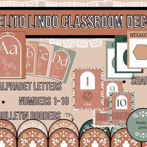 Cielito Lindo Classroom Decor, Terracotta, Talavera