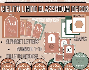Cielito Lindo Classroom Decor, Terracotta, Talavera