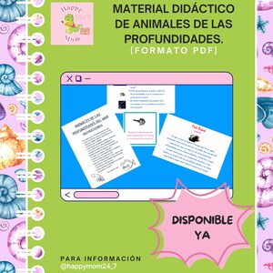 Printable Deep Sea Animals Educational Materials | Flashcards + Interactive Activities in Spanish