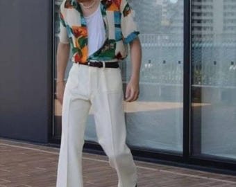 Classic White Tailored Men’s Trousers – Custom Fit & Finest Finish