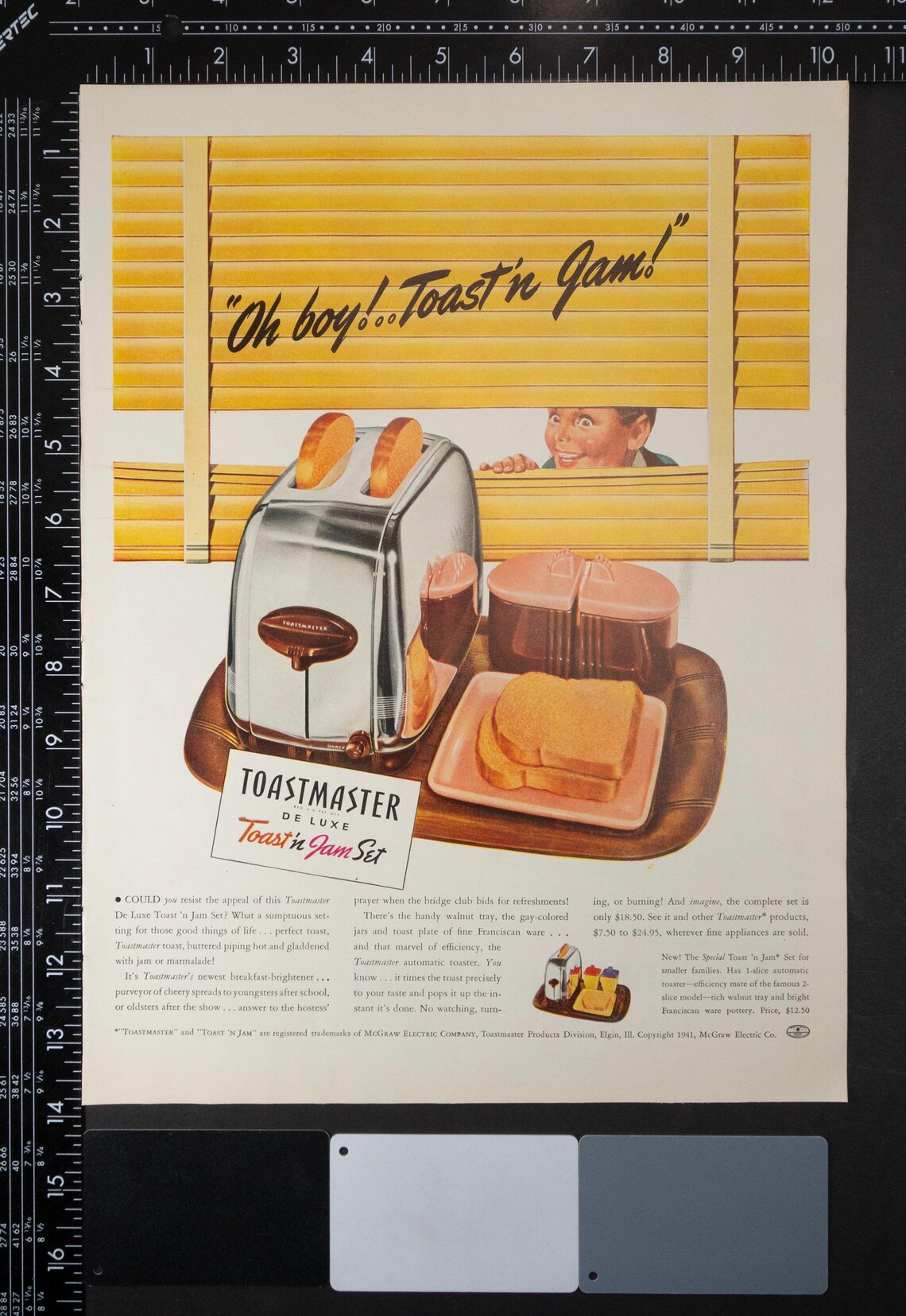 1941 - Toastmaster - Original Vintage Color Full Page Print Ad - Etsy