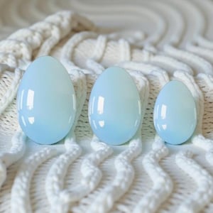 Opal Yoni Eggs • Drilled • Natural Healing Crystal • Kegel Exercise • Pelvic Floor Strengthening
