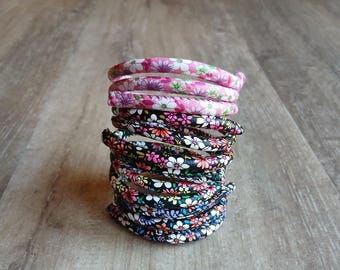 Bendable dreadlock tie headband flower bohemian.