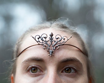 Reif Tiara Kopfschmuck Elfenkrone in Kupfer