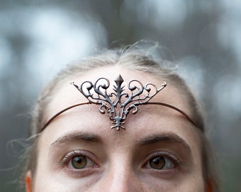 Tiara circlet head piece elven crown in copper