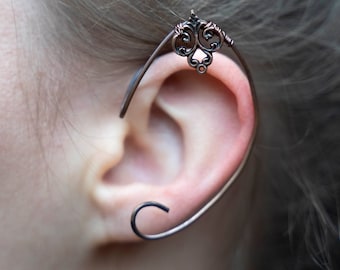 Elven ear cuff in copper, no pierced ear needed