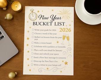 2026 Printable Bucket List - Etsy
