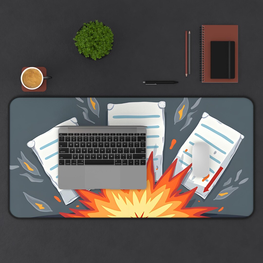 Explosive Desk Mat - Fun Office Decor, Gamer Mat, Work Station ...