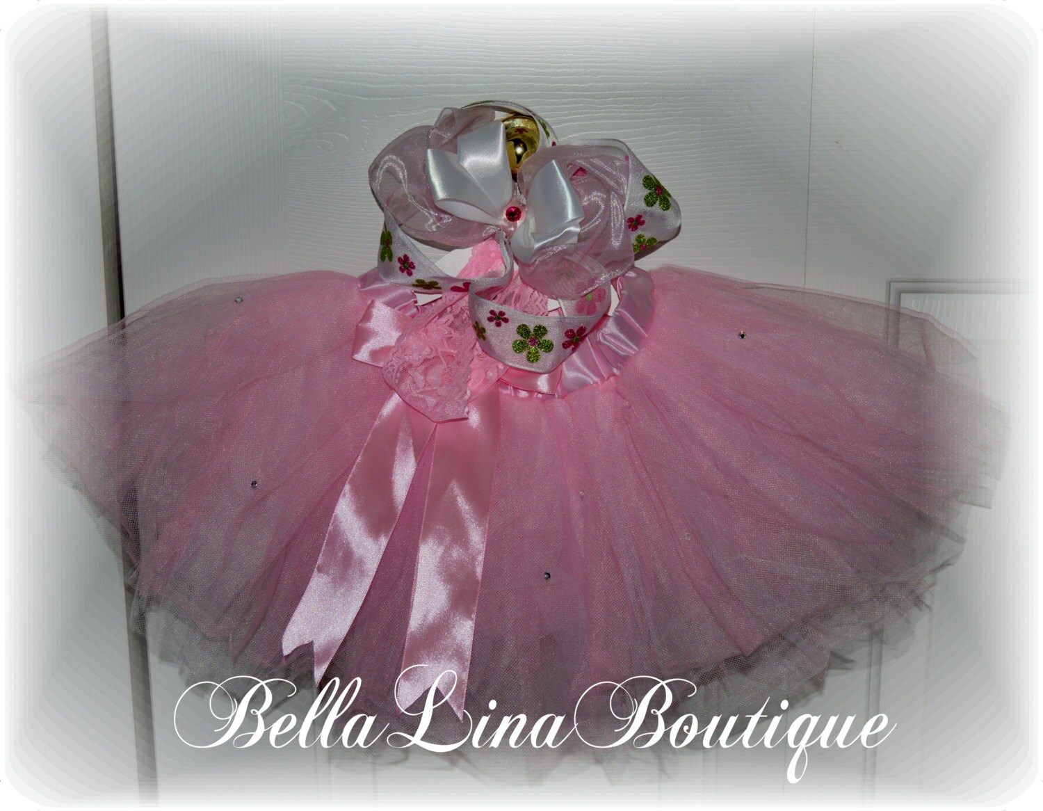 Ballerina Pink Ballet Tutu With Swarovski Crystals Etsy