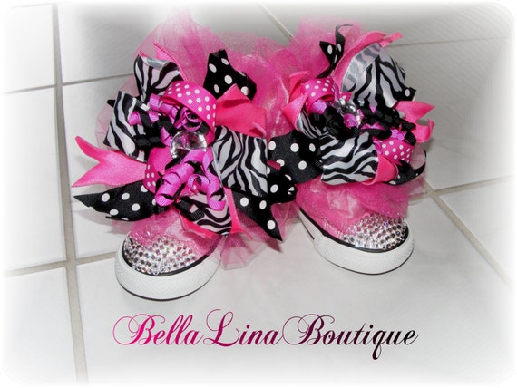 blinged up baby converse