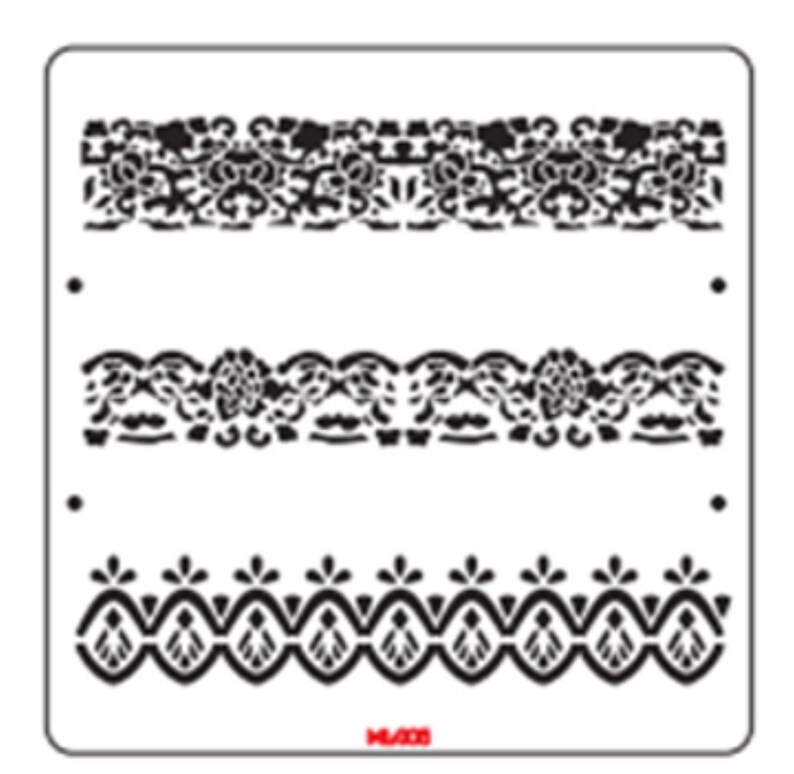 Chantilly Lace Patterns Stencil 11.5 x 11.5 15 ml thick Crafts furniture flips and refinishing home decor reusable stencil image 1