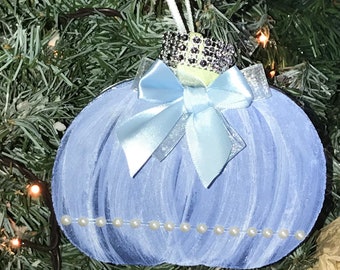 Disney Inspired  - Cinderella Fairytale Princess  - Hand Painted - Pumpkin - Christmas - Ornament - Free shipping orders of 35.00