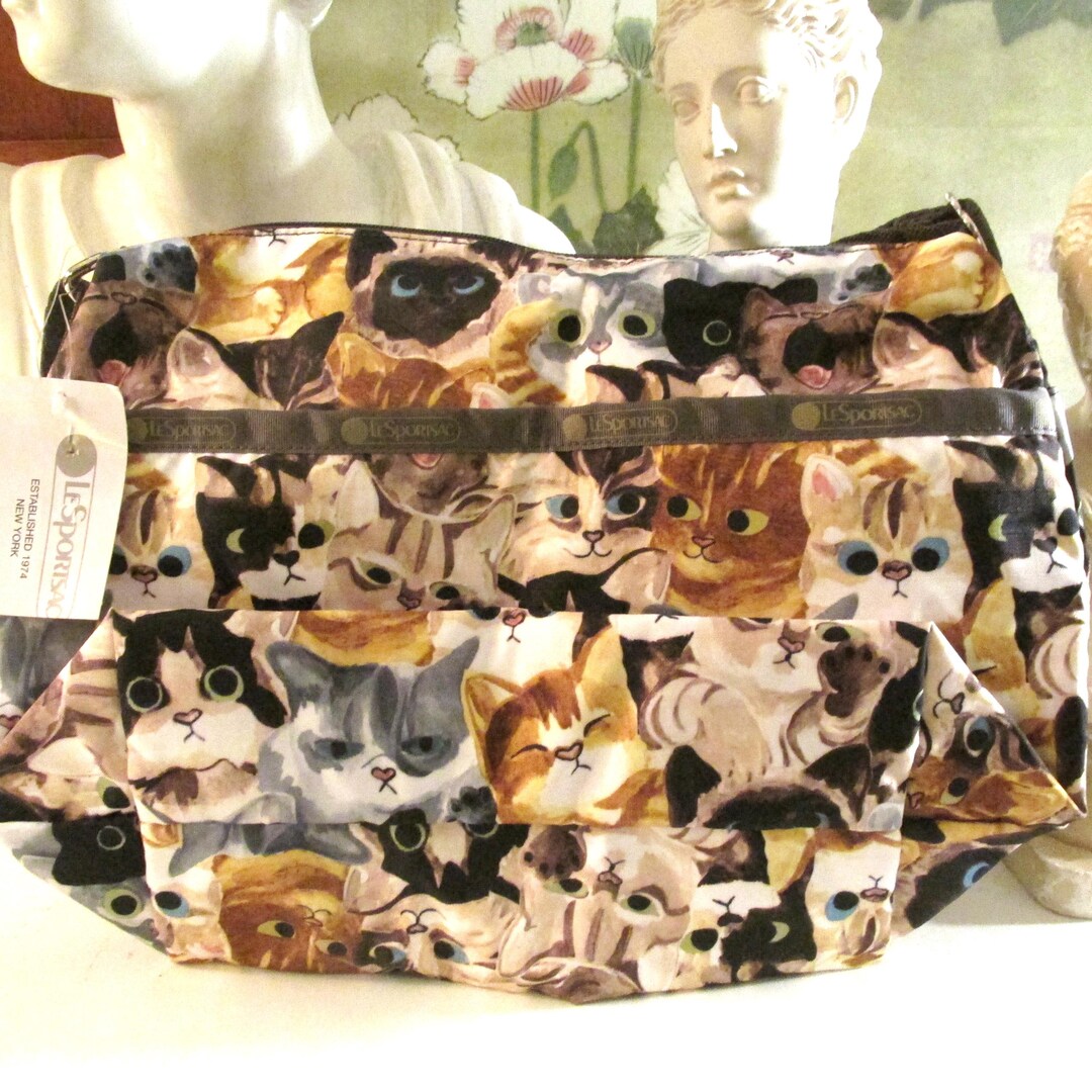 バッグ Lesportsac Cat Boston Bag Cat Pattern LeSportsac Cat Pattern Large Boston shoulder bag hand bag