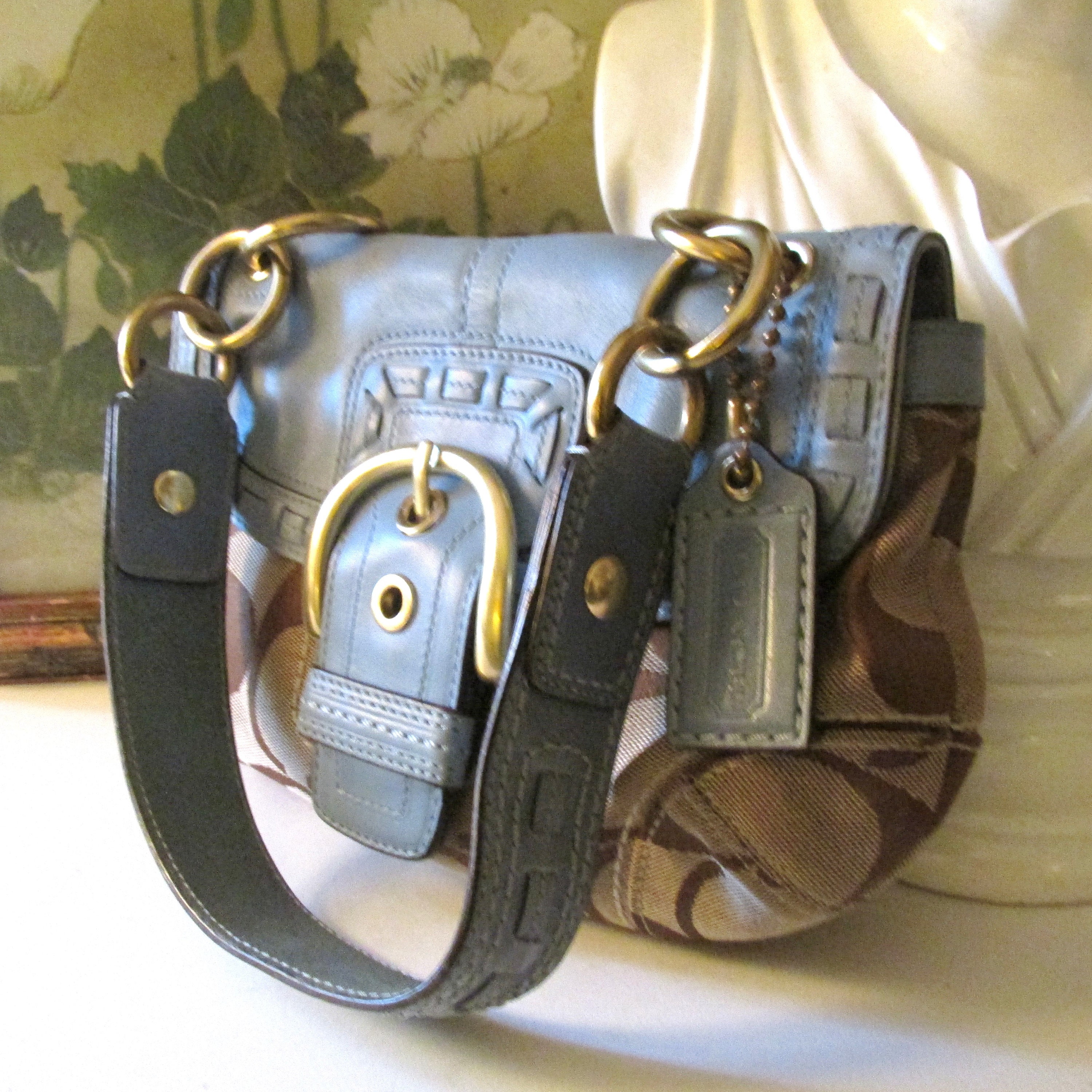 バッグ Coach Small Soho Leather Shoulder Bag Coach Vtg Soho Flap Crossbody/shoulder Bag Black Leather
