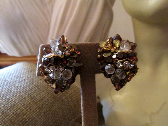ALICE CAVINESS Topaz Crystal Cluster Earrings, Cli