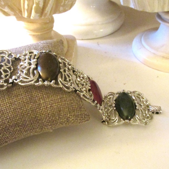 Vintage SARAH COVENTRY Bracelet, Carousel Multi C… - image 3