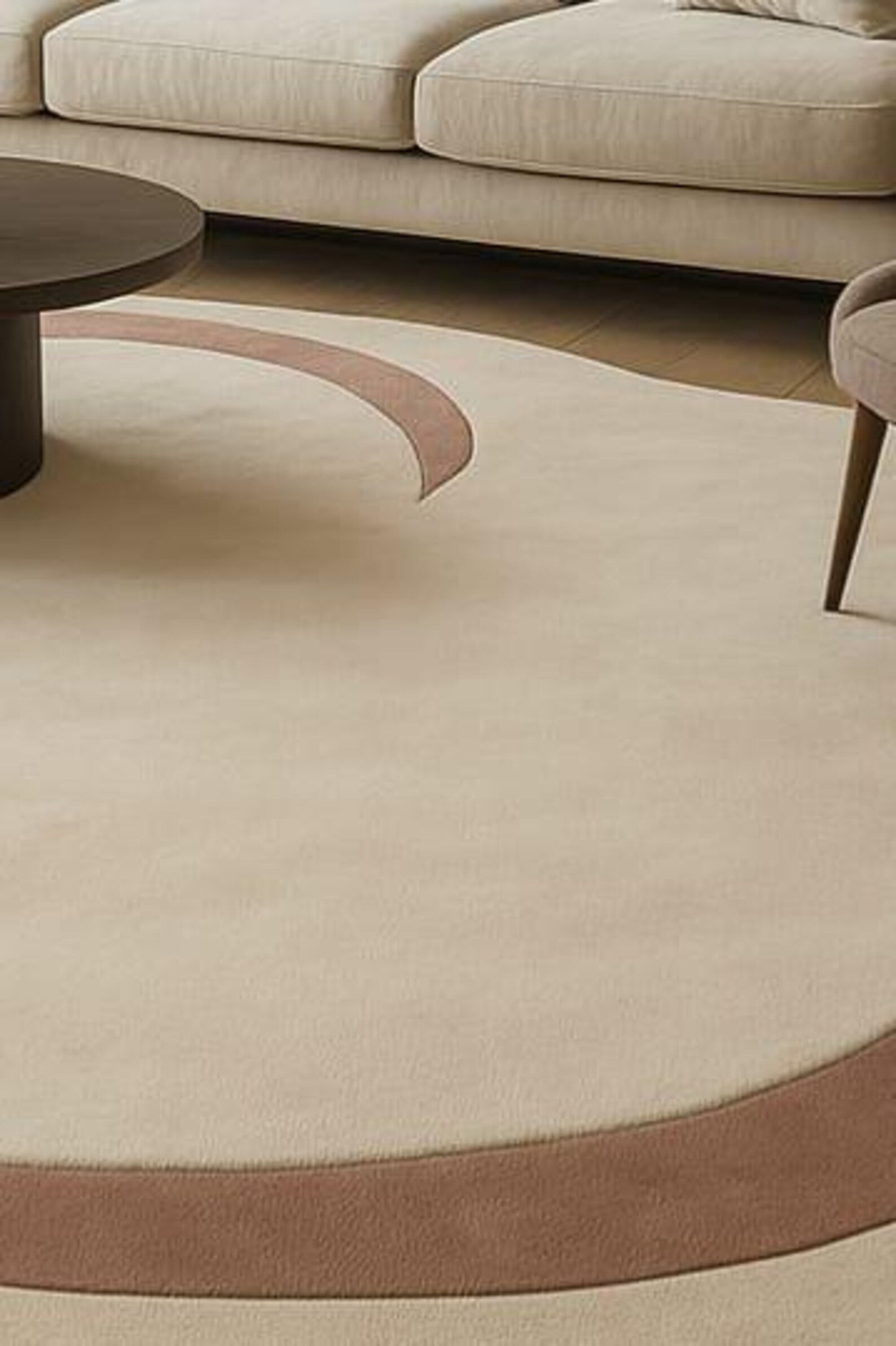 Wool Mix Abstract Rug Handwoven Wool Blend Abstract Rug: Modern Art, Neutral Tones - Etsy