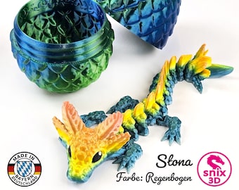 Flexi Axolotl-Drache 3D gedruckt – CE-geprüftes Spielzeug aus Bayern – Stona von snix3D