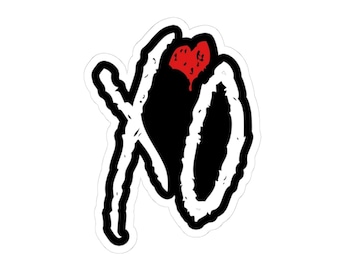 The Weeknd Stickers: Glossy Vinyl XO Decals