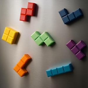 Magneti da frigorifero Tetris | Decorazione retrò magnetica forte