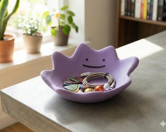 Ditto Kom - Sleutelschaal & Bureau Organizer - Sieraden Bakje - Pokemon Woondecoratie