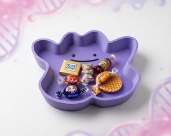 Bandeja Ditto - Organizador Escritorio Pokemon - Cuenco Anime - Decoración Gamer - Vaciabolsillos Kawaii - Regalo Friki - Impresión 3D