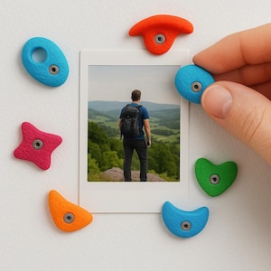 Bouldering Magnete – Mini-Klettergriffe für deinen Kühlschrank