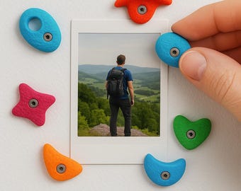 Bouldering Magnete – Mini-Klettergriffe für deinen Kühlschrank