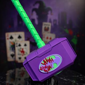 Pop Culture Hamer - Geek Bureau Decoratie - Mjolnir Film en Serie - 3D Geprint Beeld - Nerd Cadeau - Verzamelobject Superhelden