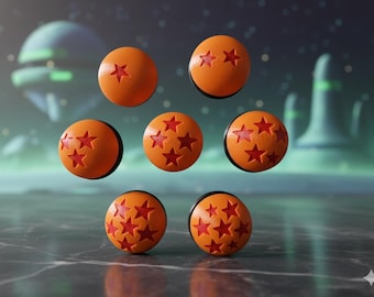 Dragon Ball Z-magneten | Complete set van 7 anime-koelkastmagneten