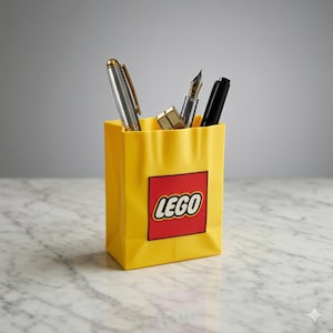 Pennenbakje Kreukelzak - Pop Art Bureau Accessoire - Unieke Organizer & Make-up Houder