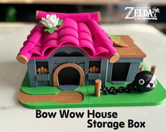 Organizador de escritorio impreso en 3D de la casa de Bow Wow de Link's Awakening – Diorama de Nintendo RPG