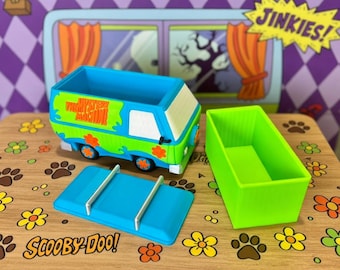 Caja Mystery Machine - Almacenaje Scooby Doo - Furgoneta Retro - Bote Chuches - Decoración Escritorio - Regalo Friki 3D