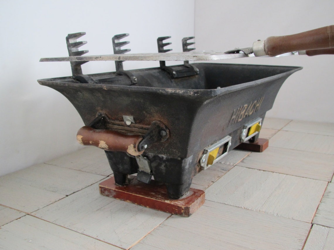 Vintage Hibachi grill / cast iron grill / decorative Etsy