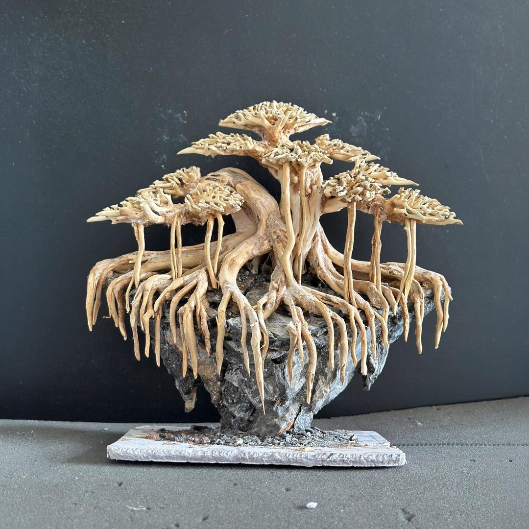 Aquarium Bonsai Baum Dekoration - Künstliche Pflanzen Für Goldfisch Aquarium 24cm