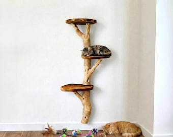 Kratzbaum Treibholz Wandregal Wandregal Wanddeko Wanddeko Kletterturm Treibholz