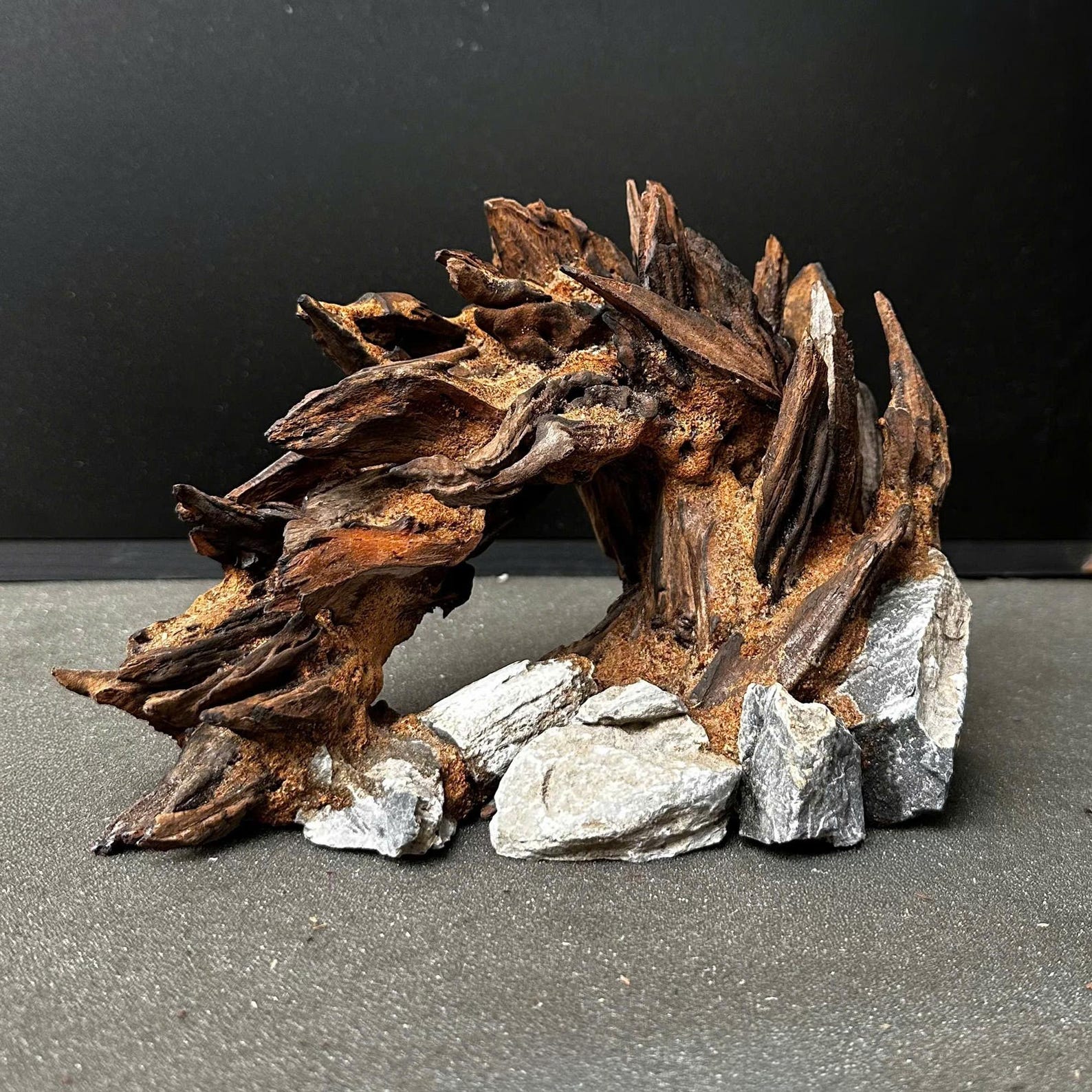 View of Natural Aquarium Driftwood Aquascape Wood Plant Fish Tank Ornament Centerpiece Aquascaping ...