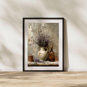 Lavender Canvas Print – Rustic Farmhouse Kitchen Wall Art, Home Decor