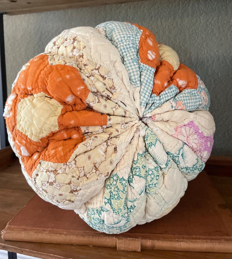 Primitive Table Decor Antique Pumpkin Vintage Farmhouse Handcrafted