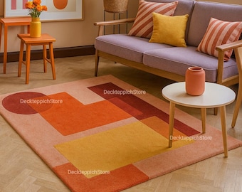 Hand Tufted New Zealand Wool Rug | Modern Geometric Carpet