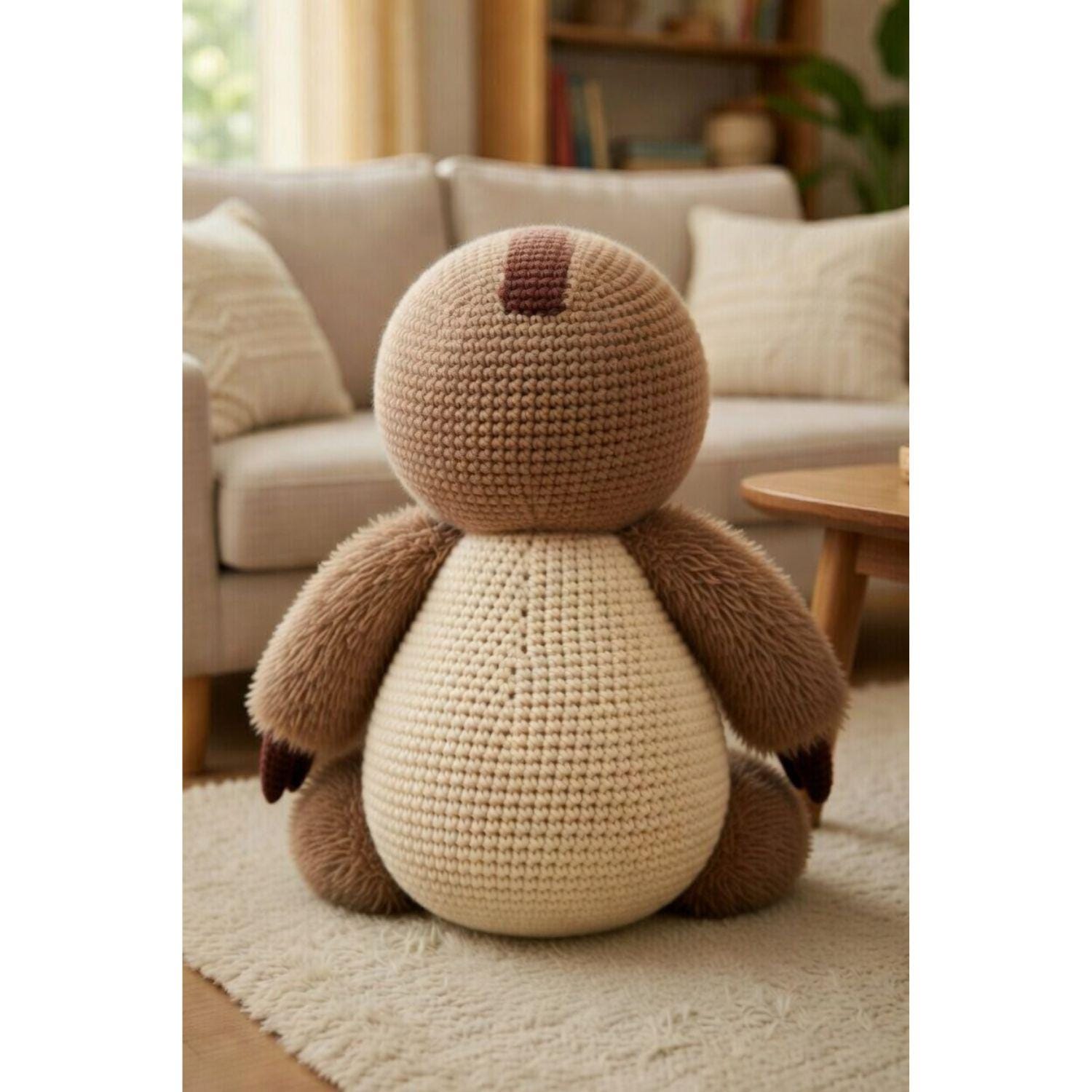 Giant Sloth Amigurumi Crochet Pattern | Beginner Friendly Large Plush ...
