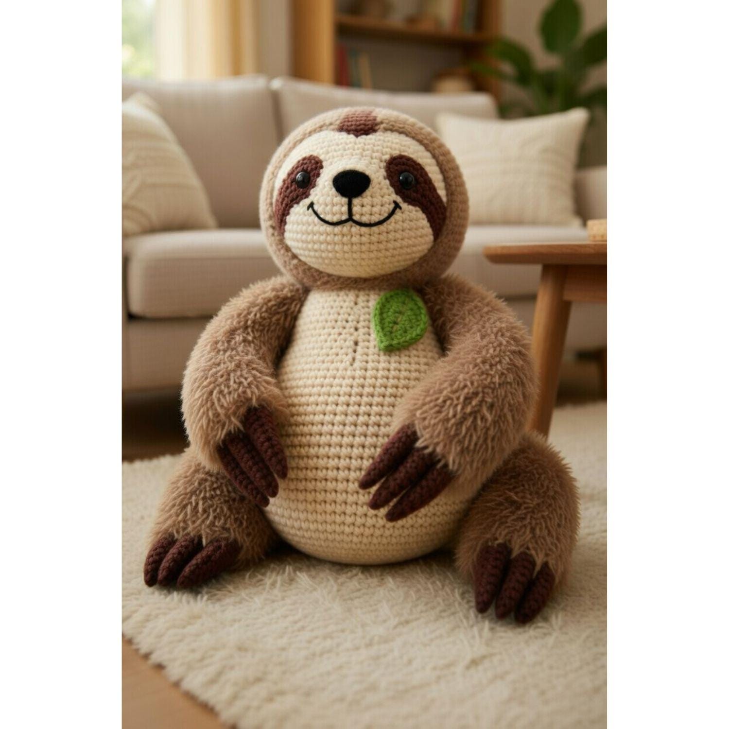 Giant Sloth Amigurumi Crochet Pattern | Beginner Friendly Large Plush ...