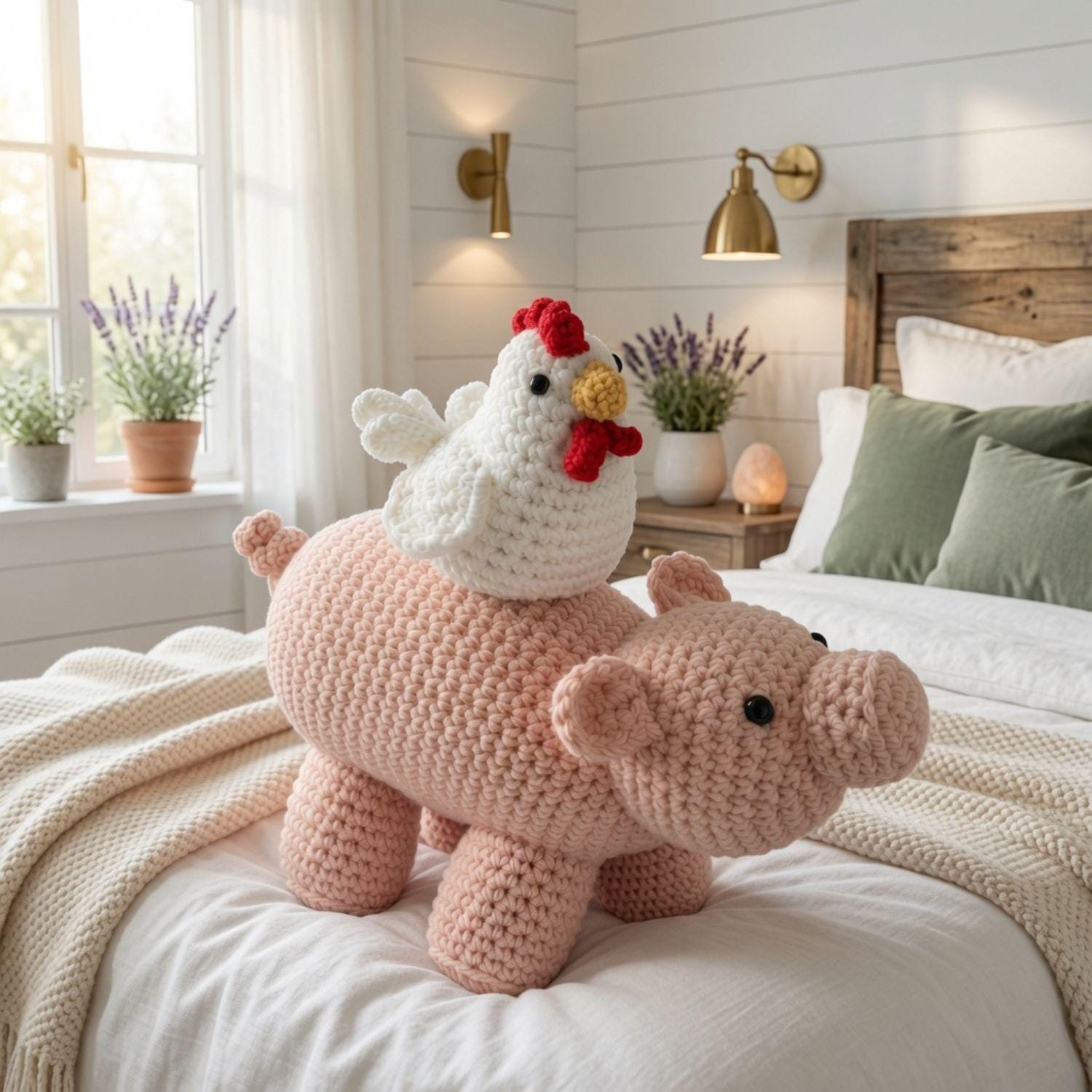 32 Our List of Adorable Crochet Pigs: Create Your Own Pig Plushie! 28 Amigurumi Pig Chicken Crochet Pattern Whimsical Farm